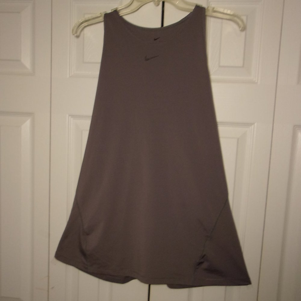 Nike Dri-Fit Women’s Sleeveless Dark gray Activewear Tank Top size XXL